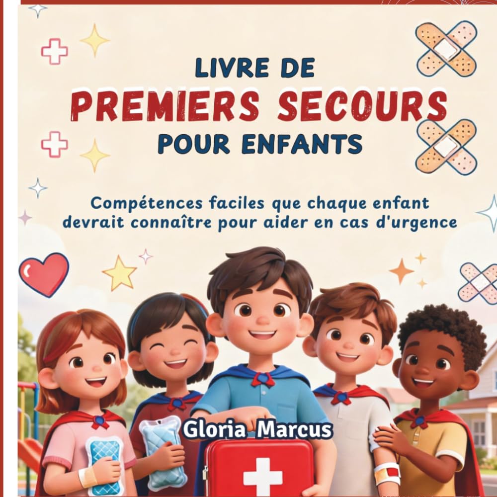 LIVRE DE PREMIERS SECOURS POUR ENFANTS: Compétences Faciles Que Chaque Enfant Devrait Connaître pour Aider en Cas d'Urgence