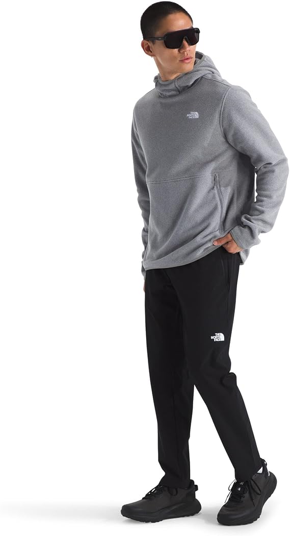 THE NORTH FACE Men's Glacier Fleece Pullover | 3 Piece Hood With Secure Zip Kangaroo Hand Pockets