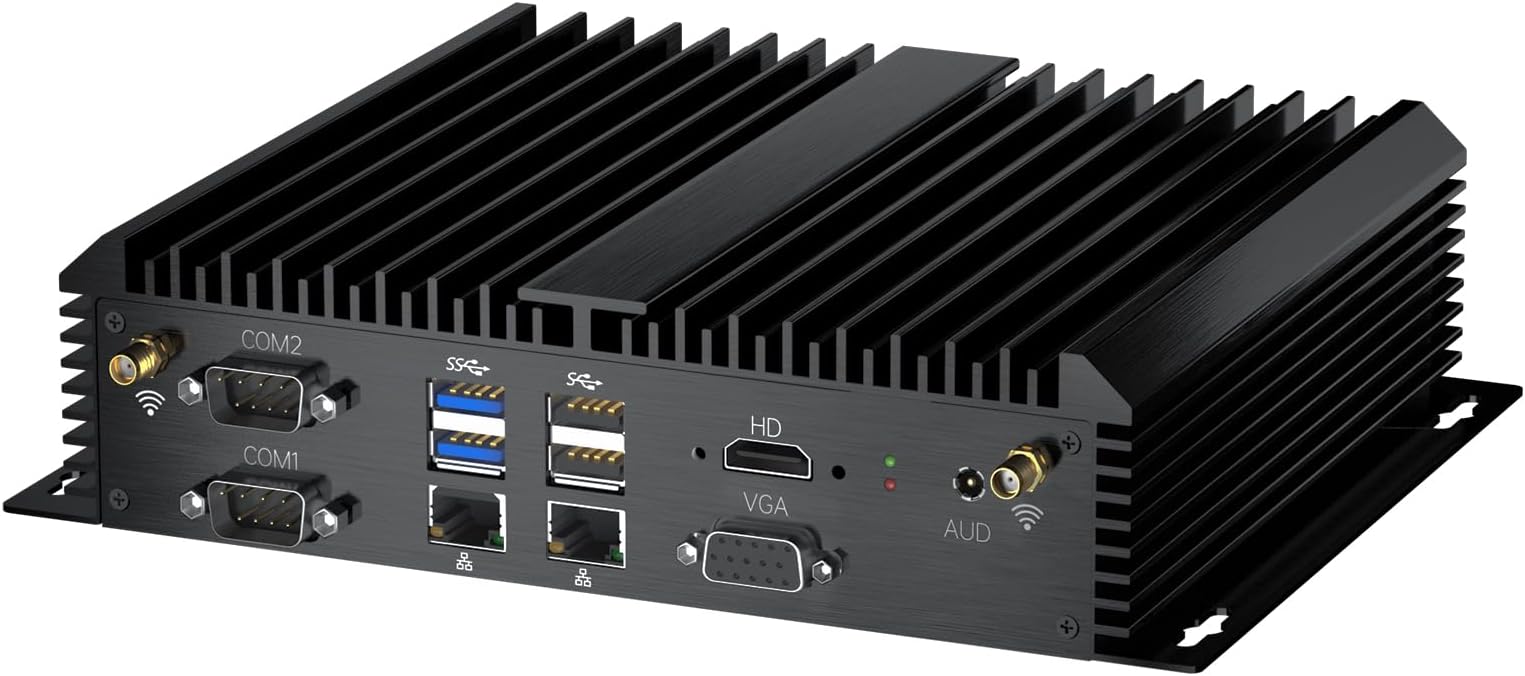 - Thdeukoty Industrial Mini PC, Fanless Desktop Computers Win 11 Pro, HTPC i7-8550U up to 4.0Ghz, 16G DDR4 512G SSD/COM/USB 3.0/4K/HDMI/VGA/2.5G LAN/WIFI6/BT 5.2/Full Metal Case/Auto Power On