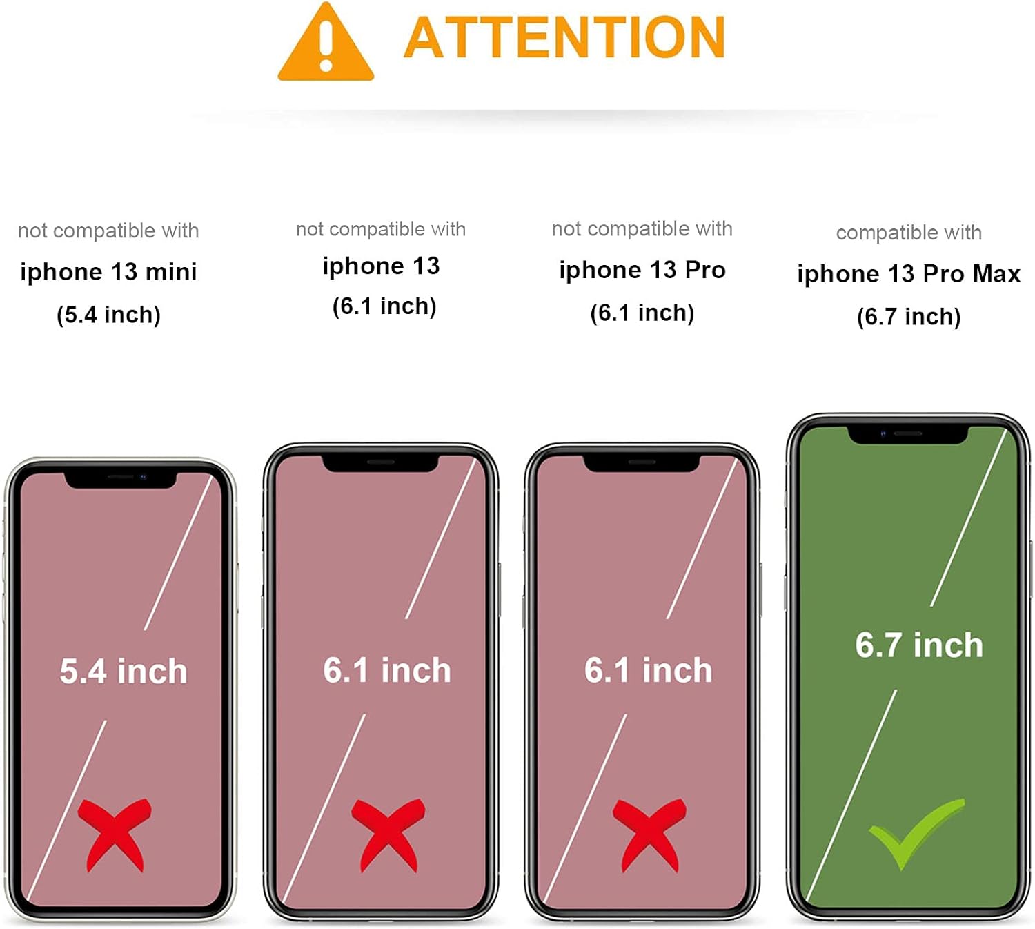 KIHUWEY Compatible with iPhone 13 Pro Max Case Wallet with Credit Card Holder, Premium Leather Magnetic Clasp Kickstand Heavy Duty Protective Cover for iPhone 13 Pro Max 6.7 Inch(Brown) - Image 2