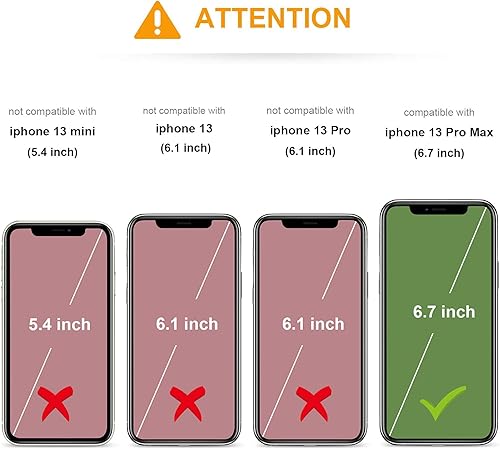 Miniatura 2 de KIHUWEY Compatible con iPhone 13 Pro Max Funda Cartera con Soporte para Tarjetas de Crédito, Cuero Premium Cierre Magnético Soporte Plegable Funda