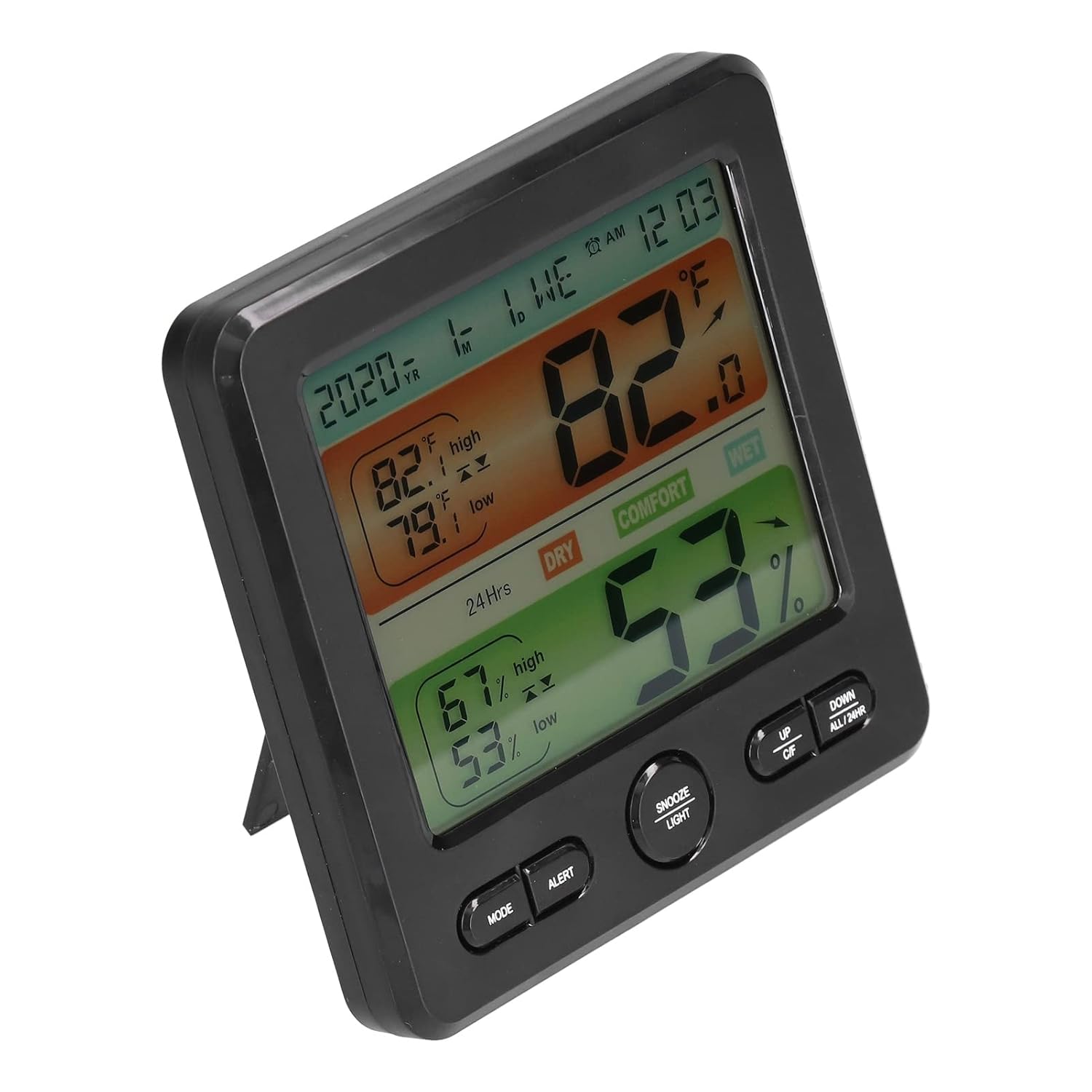 Hygrometer, Large Screen Indoor Temperature Humidity Gauge Energy Saving High Accuracy High