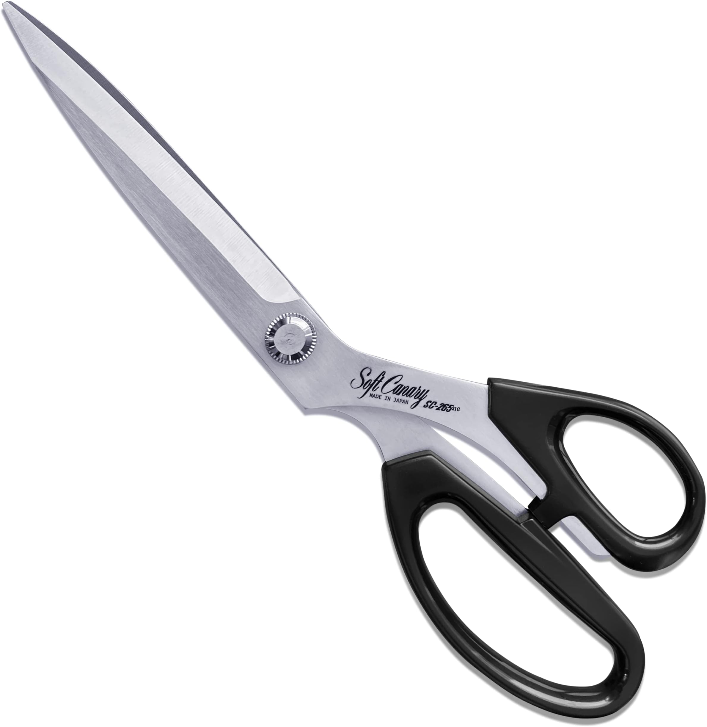CANARY Japanese Fabric Scissors Japanese Stainless Steel 10.5 Inch, Professional Sewing Scissors, Heavy Duty Pro Fabric Shears, Made in Japan, Silver (SC-265)
