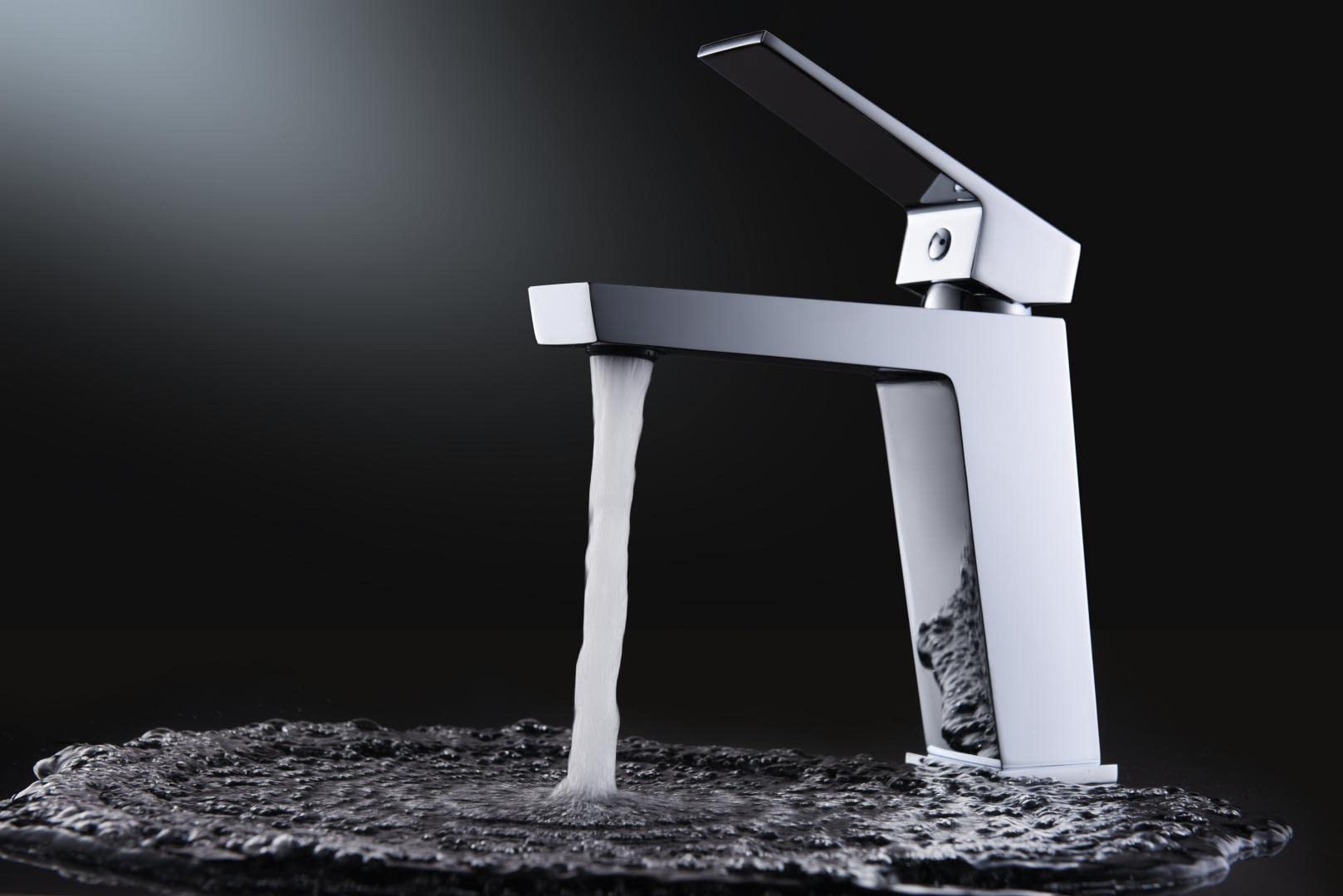 IMEX - Grifo de lavabo monomando de baño para agua fría/caliente serie ART Cromado - BDAR025-1