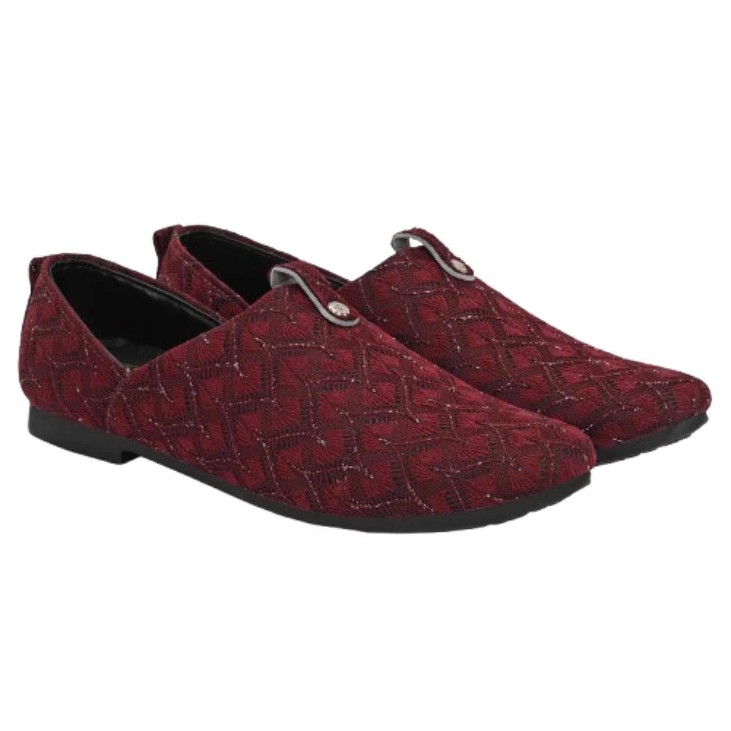 snoopers Men Embroidered Ethnic Slip-On Juttis and Mojaris | Traditional Party Loafer Sherwani Shoes for Wedding, Reception, Cocktail and Festive Outfits-picture-54