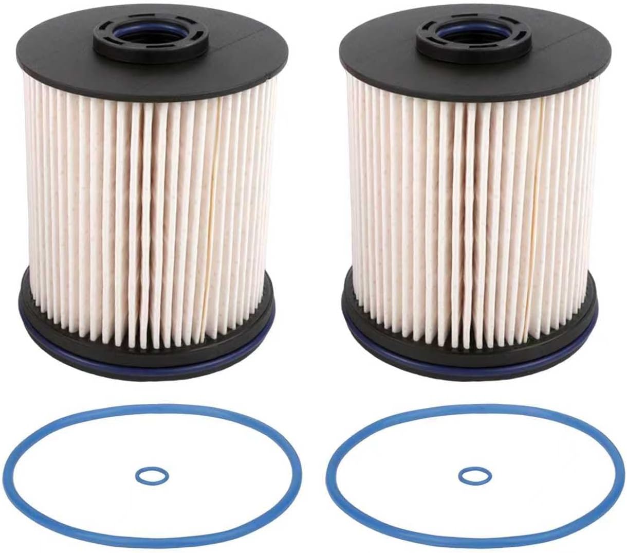 2 PCS 6.6 Duramax fuel filter TP1015 Fits for 2017-2025 Chevy Silverado 2500 HD, 3500 HD & GMC Sierra 2500HD 3500 HD 6.6L Duramax Diesel, Fits for 2014-2019 Cruze, Replaces# 22937279,23456595,23304096