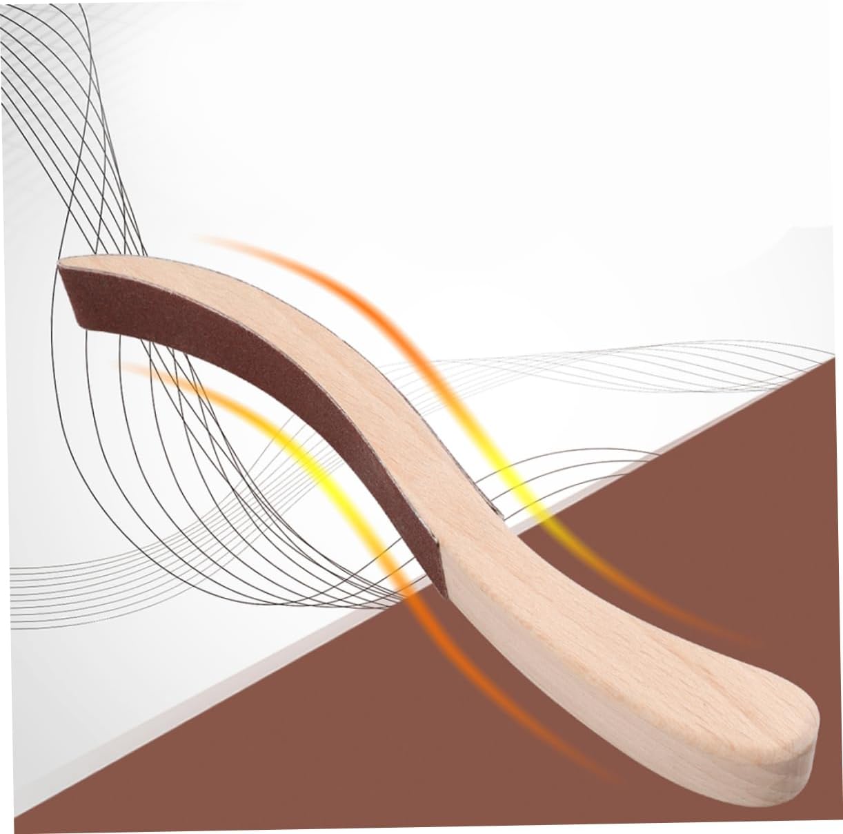 S Shape Sanding Board Felt Shaping Sanding Tool for Piano Tuning Wooden Polishing Tool