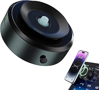 حامل موبايل مغناطيسي للسيارة قابل للدوران 360 درجة مع قاعدة لاصقة مزدوجة الجوانب، متوافق مع جميع أجهزة الموبايل والتابلت من يوايبوا