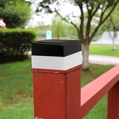 Miniatura 6 de Tapas LED de poste de valla de 2 x 2 pulgadas, paquete de 8 luces solares para postes de luz cálida, luz LED de iluminación solar, luz impermeable