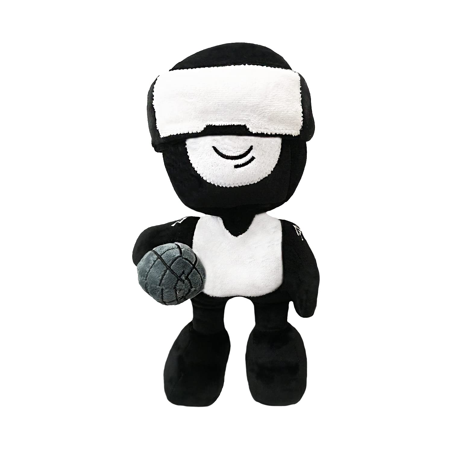 Friday Night Funkin Tank Man Plush, Cute Black Plush Doll, The Best Gift for Boys and Girls (Black Tank Man Plush)