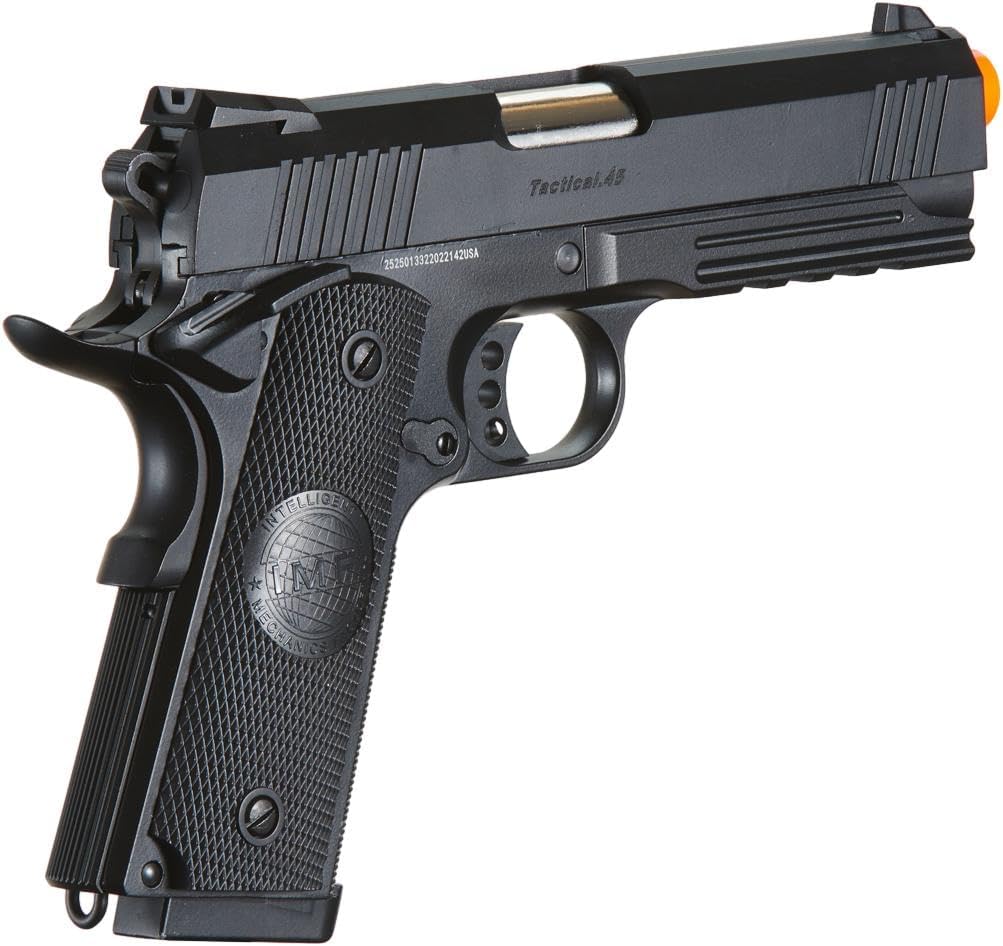 Golden Ball x Eagle 3324 Hi-Capa Metal Airsoft Pistol w/Vented Slide- 300 FPS, Color Black