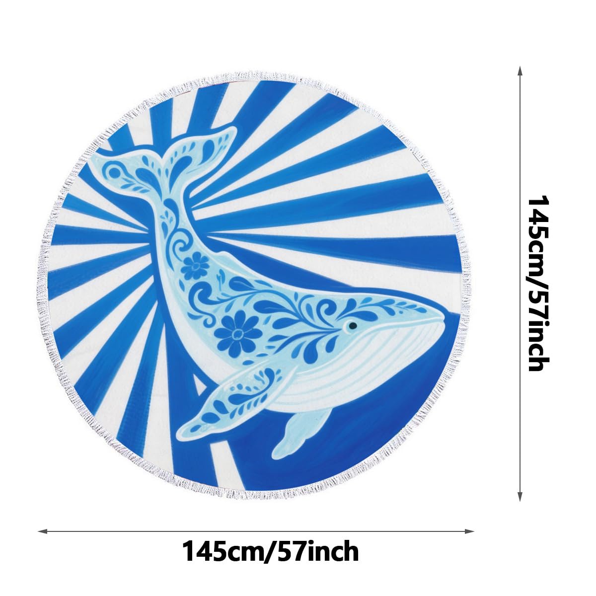 1/2PACK 145 cm Microfibra Floreale a Secco a Secco rapido a Secco, Asciugamano Privo di Sabbia e assorbenti per Spiaggia, Viaggi, Campeggio, Palestra