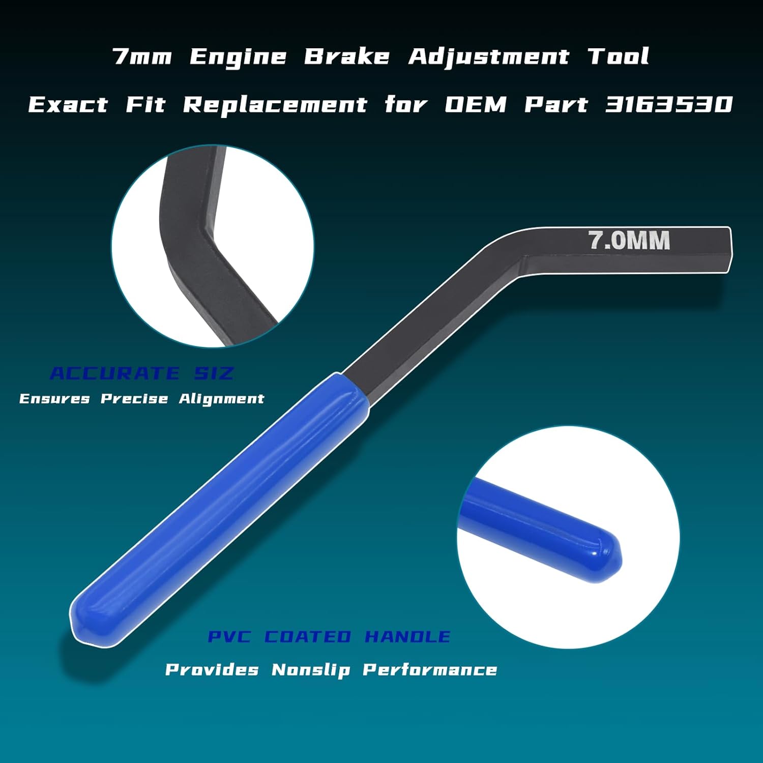 3163021 Cam Timing Tool Kit + 3163530 Engine Brake Adjustment Tool, Compatible with Cummins ISX QSX X15 Engine, 16PCS with 4/5/6/7 Degree Wedge with Carrying Case, Replace 3163020 3163069