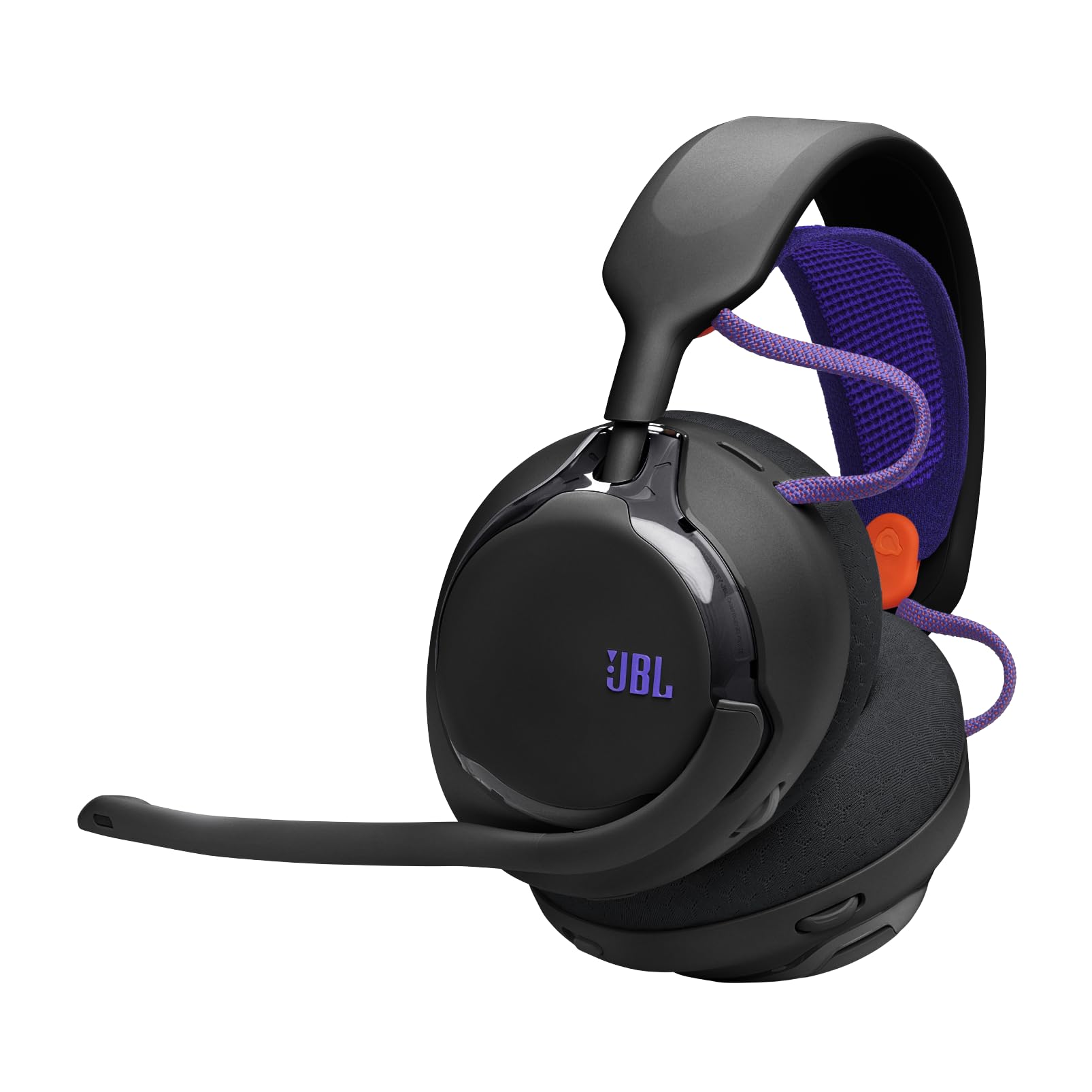 JBL Quantum 650 Kabelloses Bluetooth-Gaming-Headset mit JBL Quantum Raumsound, Noise-Cancelling-Mikrofon, USB-C-Kabel, 45-Stunden-Akku, austauschbaren Teilen & Multi-Plattform-Kompatibilität, Schwarz