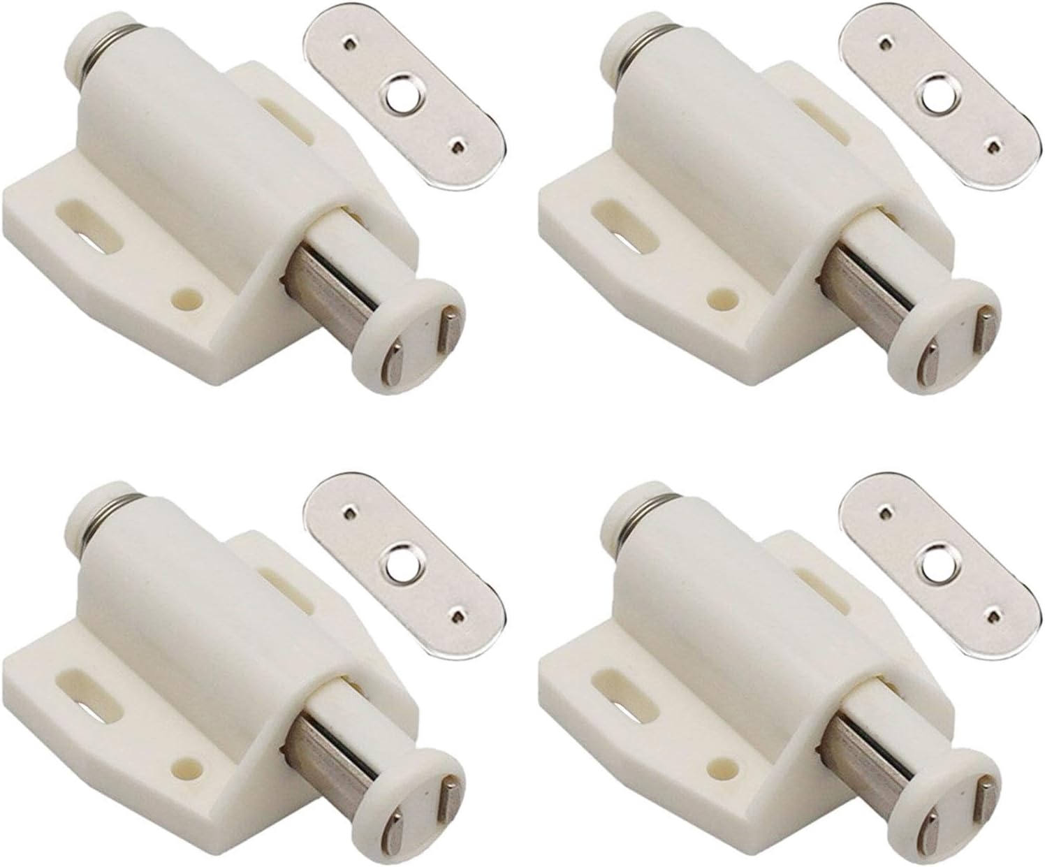 Cabinet Magnetic Touch Latch Cabinet Drawer Magnet Catch for Closet Cabinet Beige