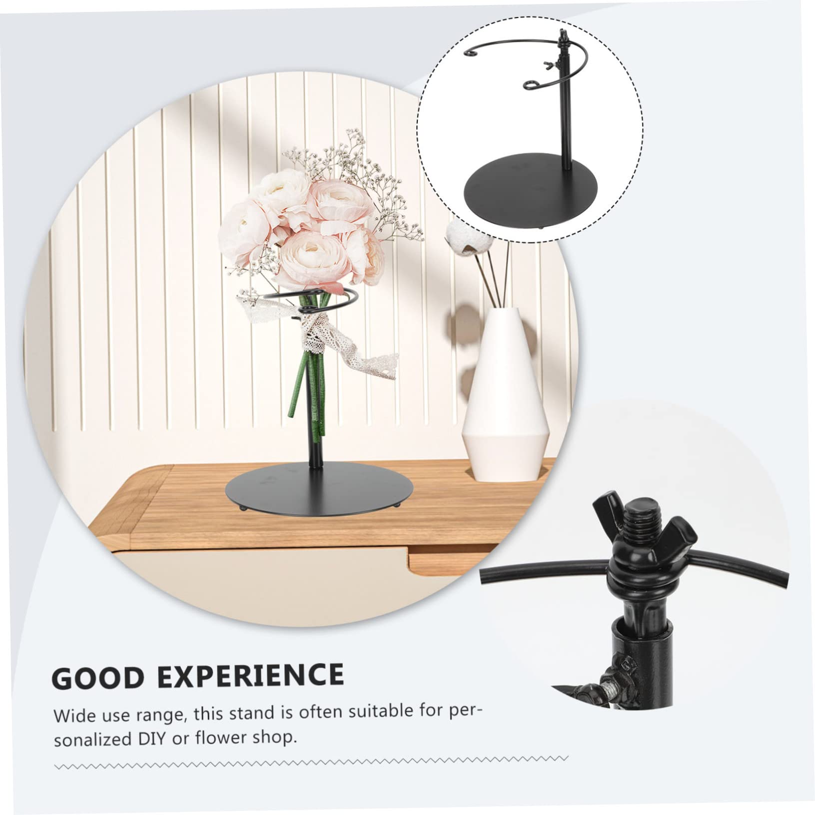 ORFOFE Blumenstrauß-präsentationsständer Blumenstraußständer Fester Halter -Display-ständer Aktion verpackung Blumenarrangement Eisen Schreibtisch