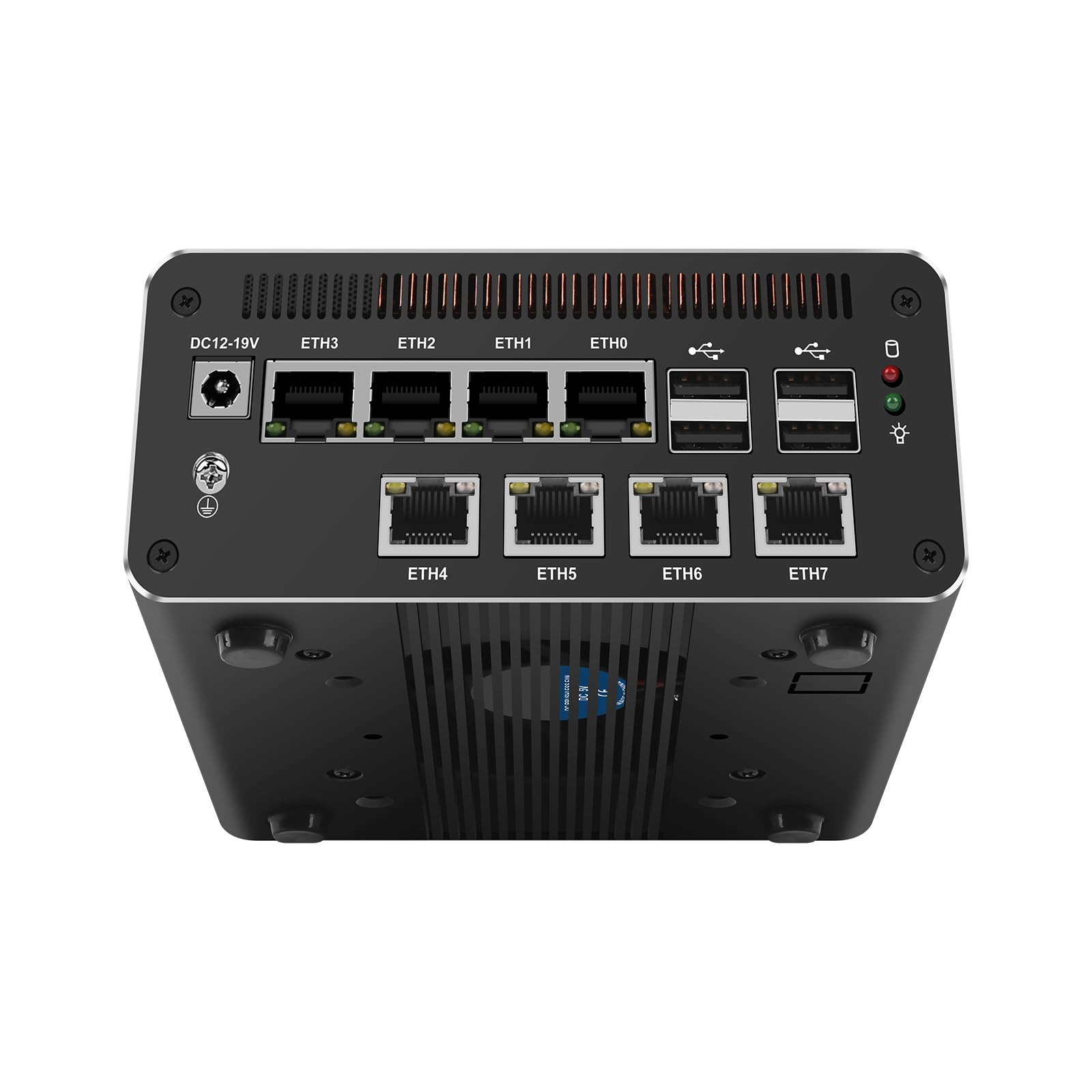 Micro Firewall Appliance, Mini PC, PFSense, Mikrotik, OPNsense, VPN, Router PC, Ultra 5 Processor 125H, RJ69, 8 x 2.5GbE I226-V, Type-C USB4, TF, DP, HDMI, 0 RAM, 0 Storage, Barebone No System