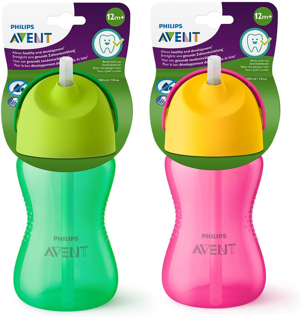 Philips Avent My Bendy Straw Cup 300ml/10oz (12M+) (Assorted)