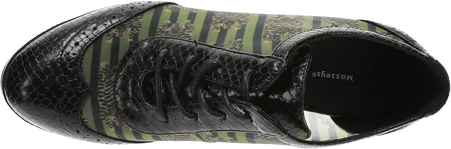 Masseys Women’s Clara Shootie with Laces and Stacked Heel - Image 2