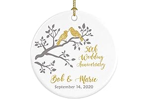 50th Anniversary Ornament: A Timeless Keepsake for a Golden Celebration