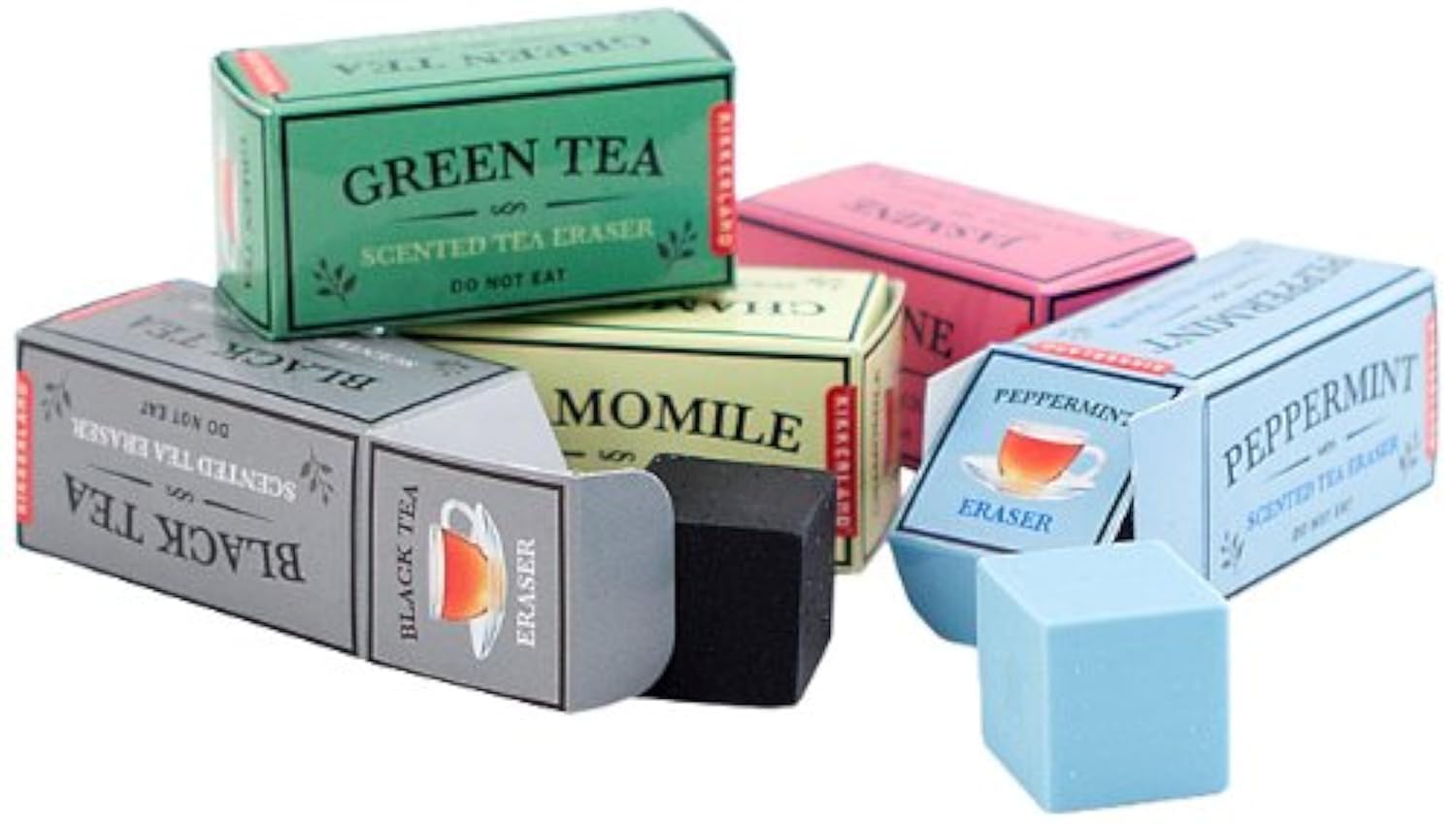 Kikkerland Tea Scented Erasers, Set of 5 (ER31)
