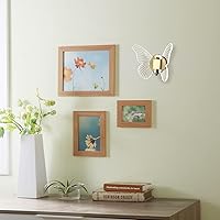 Vista 6 de Chrasy Lámpara de pared LED de 10 W para interiores, moderno aplique de pared LED, lámpara de pared creativa de mariposa acrílica con base