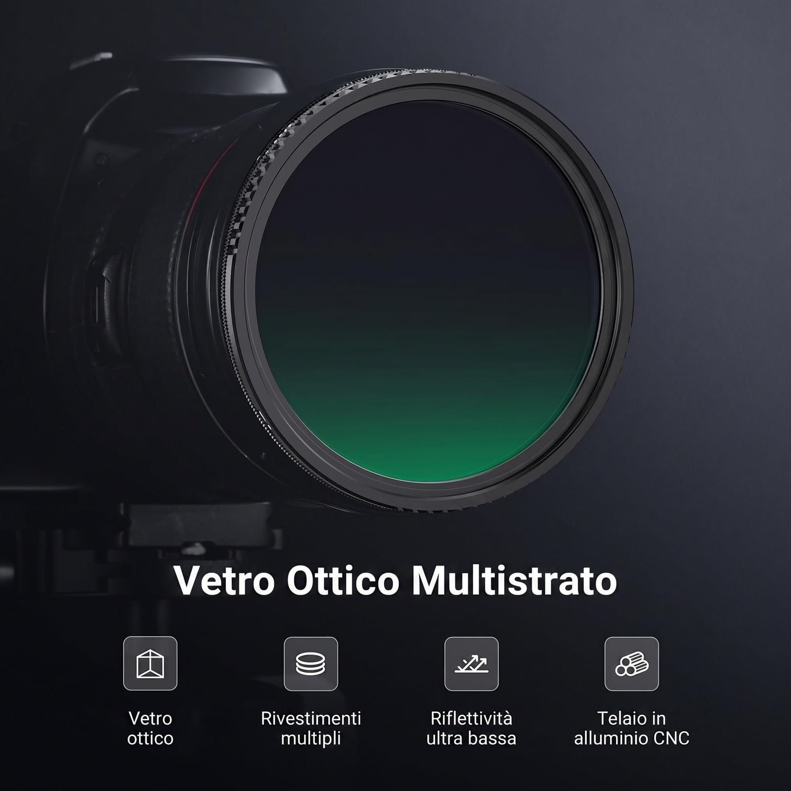 NEEWER 82mm Filtro CPL True Colors con Stop Rigido Limitato, Filtro Polarizzatore Circolare HD Sottile Multistrato Regolabile con Fissaggio a Vite per Lenti Fotocamere Digitali, Accessori Fotografia