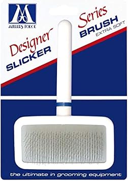 Millers Forge Stainless Steel Needle Designer Series Soft Slicer Pet Grooming Brush, Large