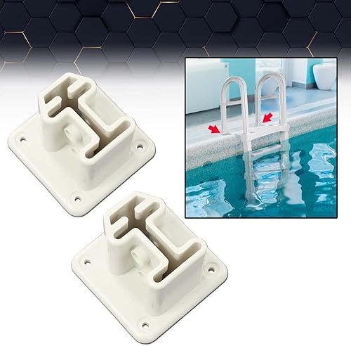 Miniatura 2 de PIT66 2 escaleras de piscina de resina resistente sobre el suelo compatibles con brida de escalera 832414