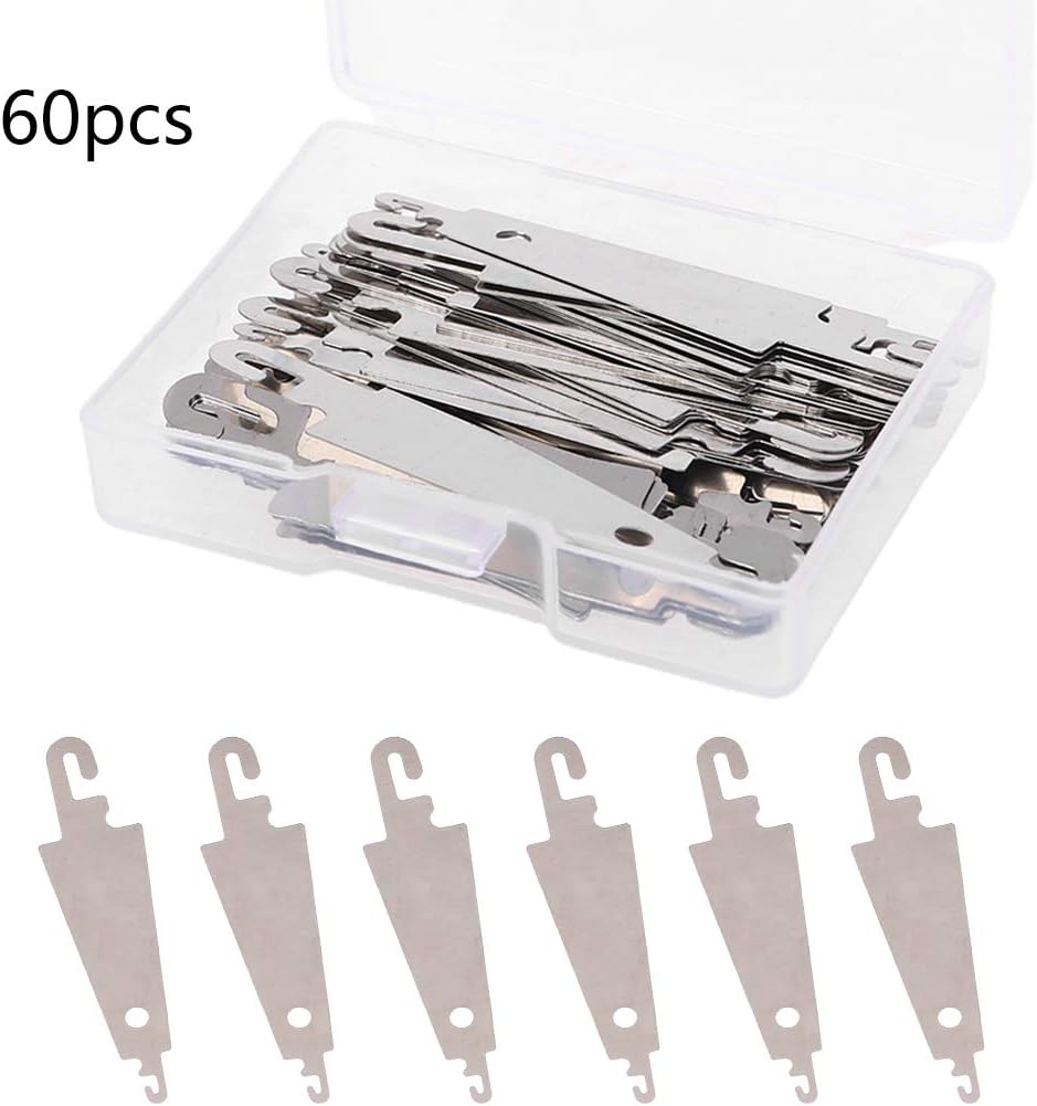 60pcs Metal Needle Threaders Embroidery For Threading Large Eye Nee