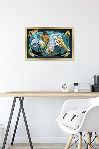 Miniatura 6 de Trends International DC Comics Movie Aquaman y el Reino Perdido - Póster de pared con ilustración de Aquaman, 14.72 x 22.37 pulgadas, versión