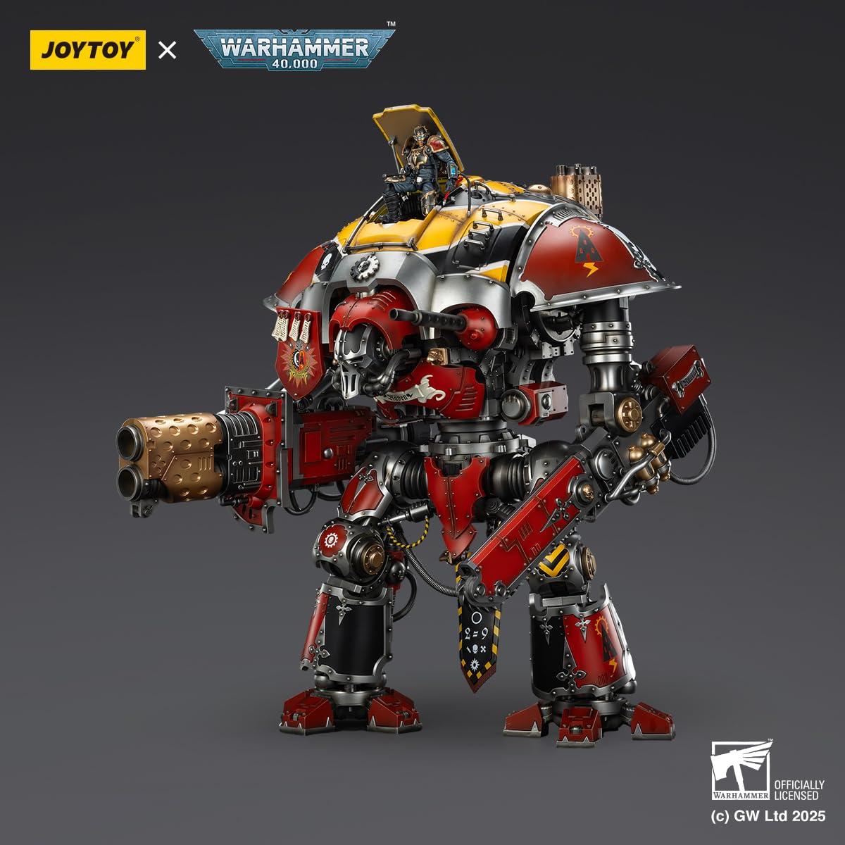 TOYVERSE JOYTOY 1/18 Figurka akcji Warhammer 40,000, Imperial Knights House Raven Knight Errant, model postaci ruchomych przegubów, 15 lat i więcej