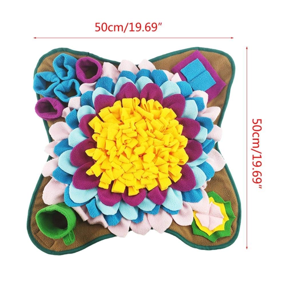 Trainingspads Für Hunde 50X50cm Haustier Hund Schnupftabak Matte Nase Geruch Training Schnüffelkissen Langsame FütterungsschaleStressabbau Waschbare Futtermatte 2St
