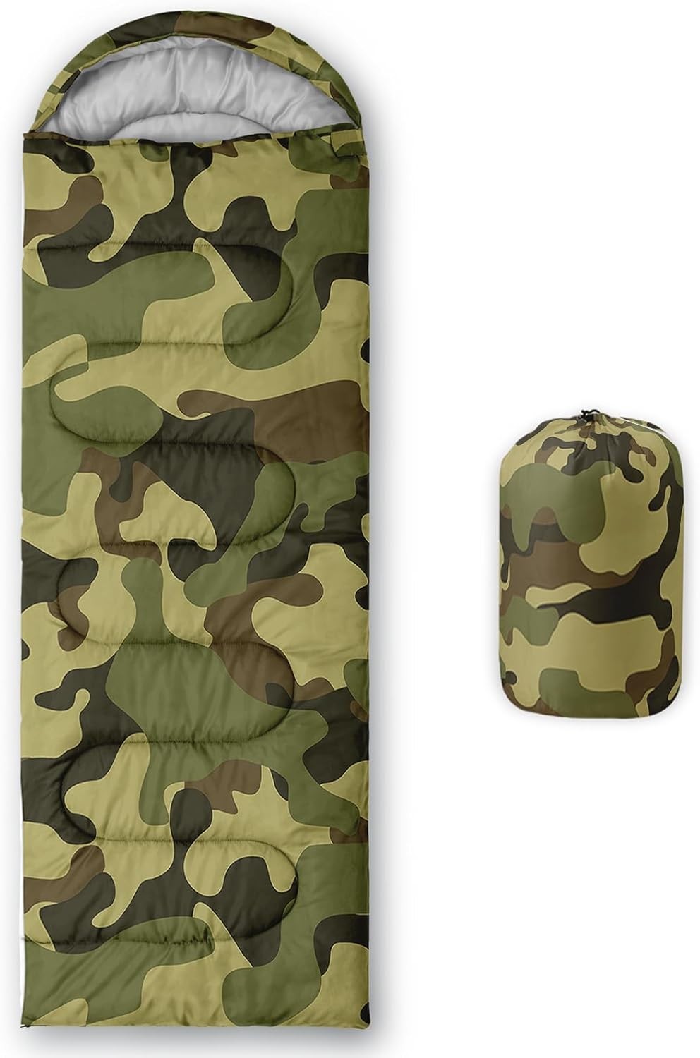 Sleeping Bags for Adults and Kids Backpacking Camping Sleeping Bags for Girls and Boys Lightweight Waterproof Cold/Warm Sleeping Bag for All Season