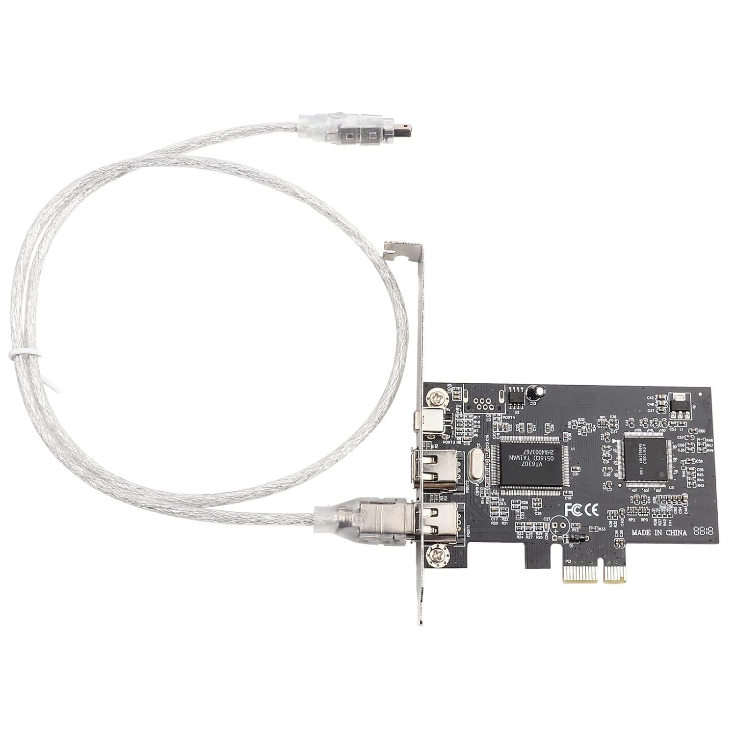 PCIe 3 Ports 1394A Firewire Expansion Card, PCI Express (1X) to External IEEE 1394 Adapter Controller (2 x 6 Pin + 1 x 4 Pin) with Low Profile Bracket for Desktop PC and DV Connection-image-28