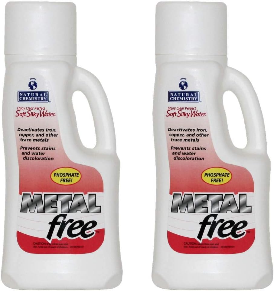 Metal-Free Pool Chemical 2 x 1 Liter by Natural Chemistry