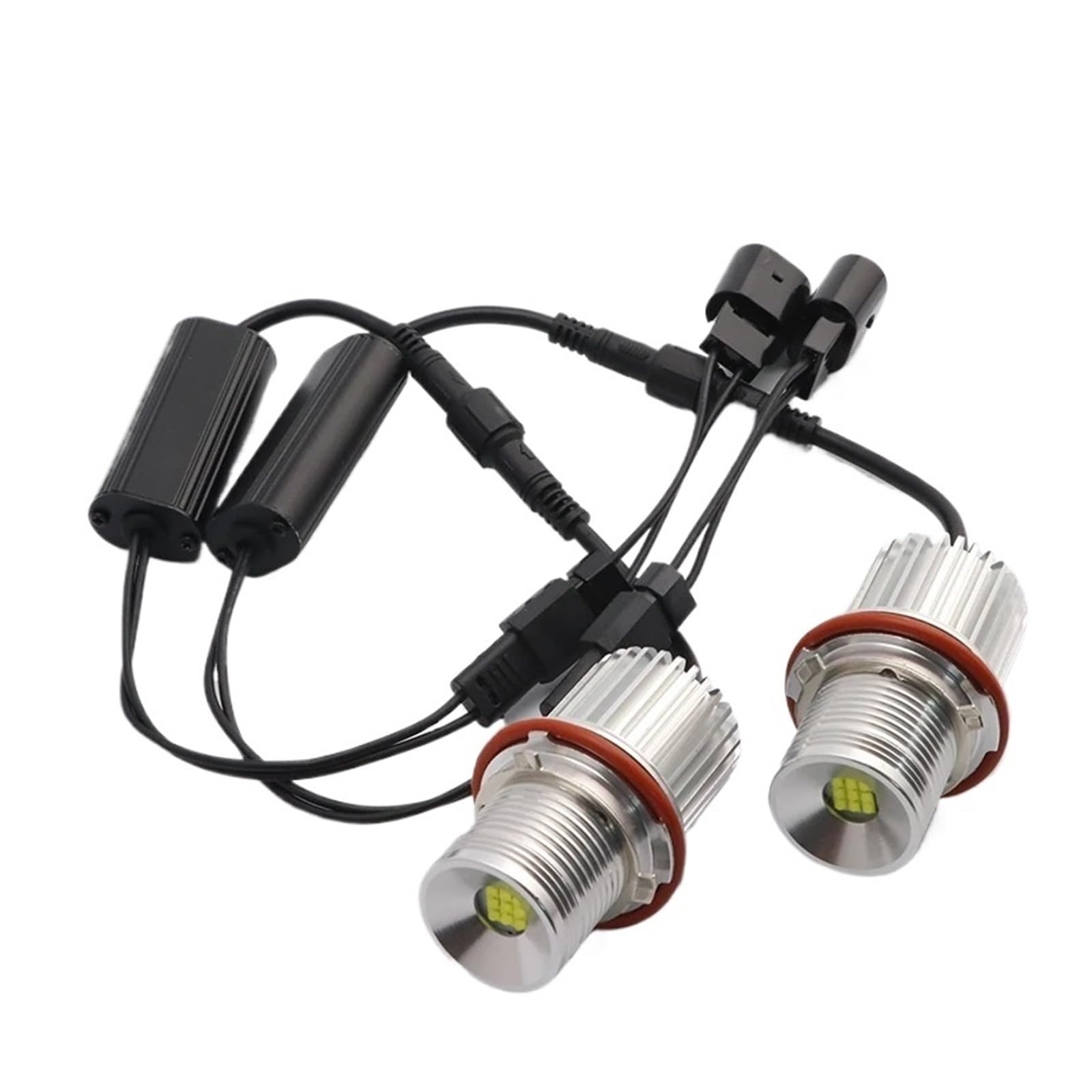 Luci diurne occhio d'angelo Per BMW E87 E39 Per M5 E60 E61 E63 E64 M6 E65 E66 E83 Per X3 000-2008 Lampada LED Angel Eyes Luci Posizione Lampadine Anelli halo LED