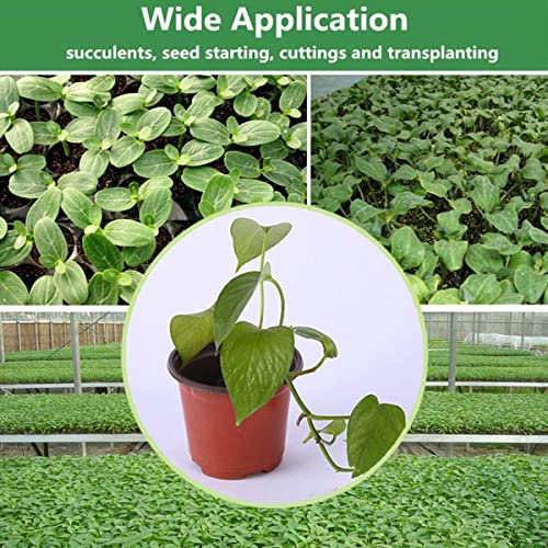 Garfans 130 Pcs 10Cm Plastic Plant Nursery Seed Pots Plastic Plant Pots Seed Starting Pot For Fruit Vegetable Plant Succulents Seedlings Cuttings With 20 Pcs Random Colored Plant Labels Red #TOP3