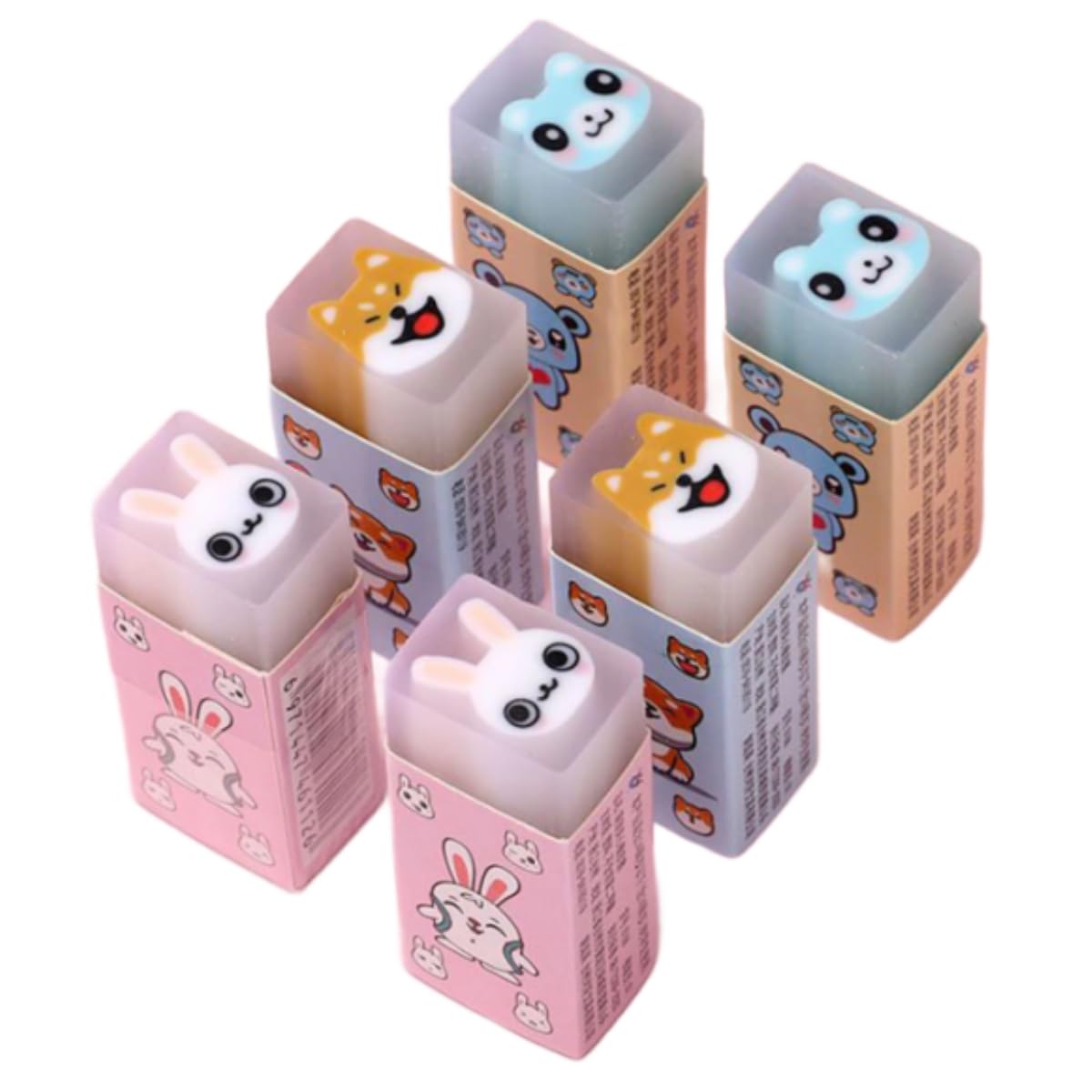 Amazon.co.jp: VAABKL(みき) 消しゴムキラキラ 4色4個セット