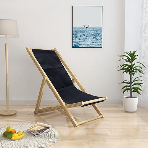 Miniatura 5 de AHANDMAKER Tela de repuesto para silla de playa, color negro, casual, simple, para silla de playa, tela Oxford de repuesto para silla de playa para