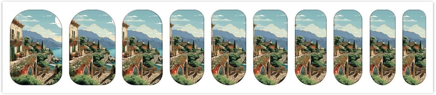 Nail Strips Bundle Full Wrap Long Lasting Nail Polish Strips Easy Application and Removal Salon Quality Self Adhesive Art Stickers for Women Gifts