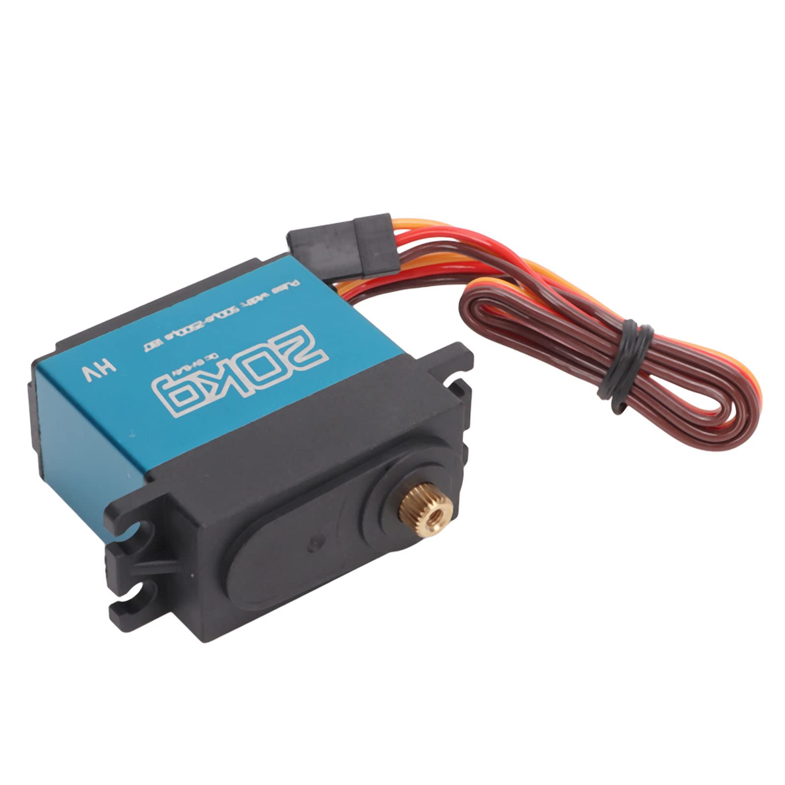 20kg RC Metal Gear Servo Digital Alto Torque Motor Sin Núcleo Impermeable Rendimiento Estable para 1/10 1/12 RC Coche Avión Aleación de Aluminio 2 Piezas