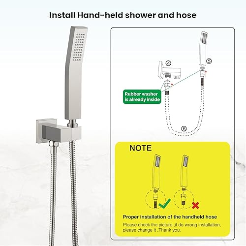 Miniatura 8 de Juego de ducha de oro pulido de 8.0in con alcachofa de ducha de lluvia
