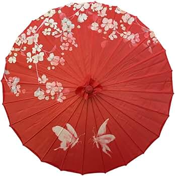 ビアズリー 日傘 長傘 木製持ち手 赤いタッセル ビアズリー 日傘 長傘 木製持ち手 赤いタッセル