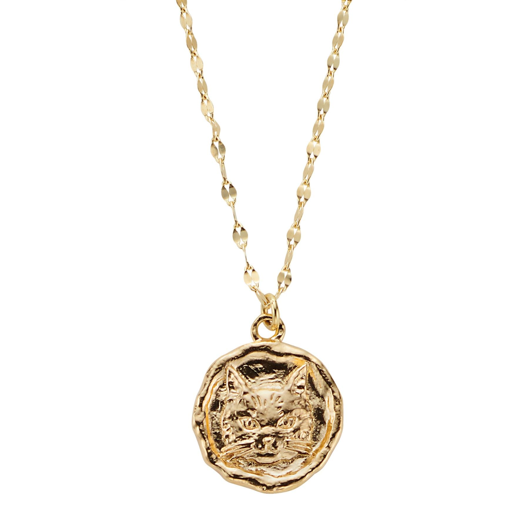 Amazon | [VAヴァンドーム青山] K10 ネコ コインネックレス【Me&Cats