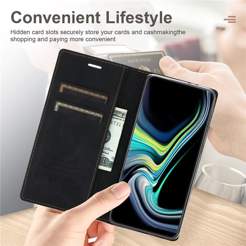 Étui Samsung Galaxy S25 Edge bordeaux en cuir rétro avec fente portefeuille - 2