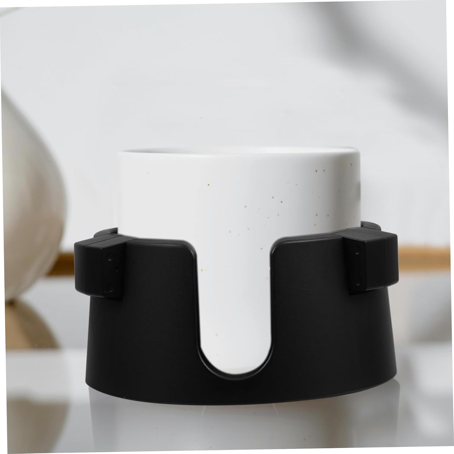 Gatuida 2pcs Boat Cup Holder Drink Holder for Sofa Couch and Car Multi-Functional Spill Beverage Station for Mugs Pet Bottles and More Black