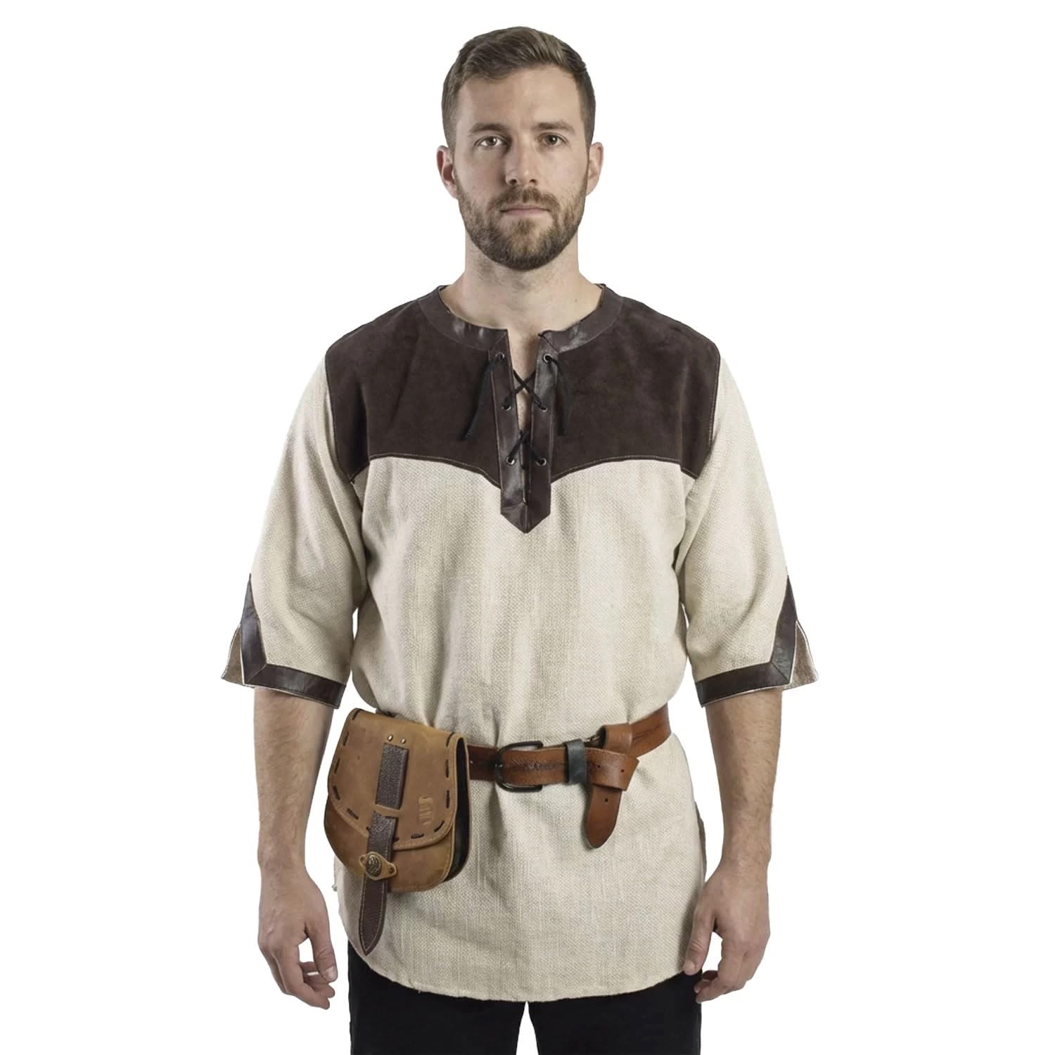 RAWBLADE Deherd Overtunic Medieval Tunic for Men, Renaissance Costume Shirt, LARP Historical Garment, Fantasy Cosplay Clothing, Made in Europe
