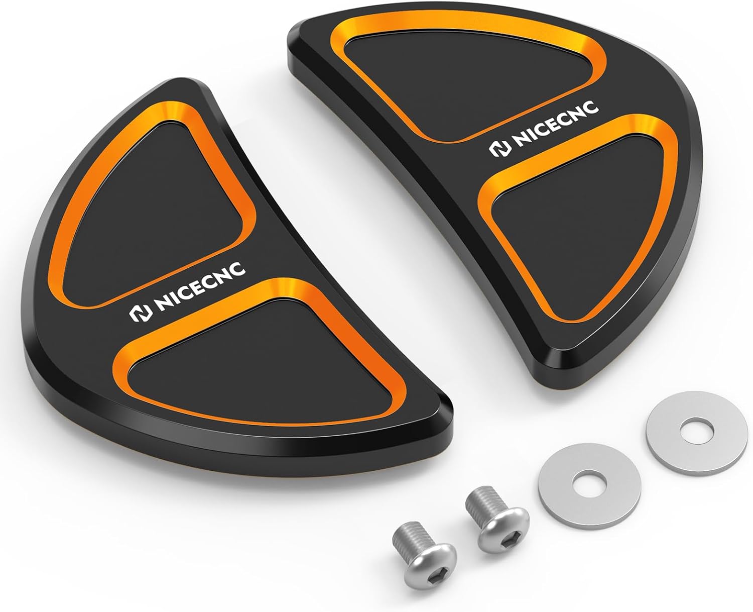 NICECNC Orange Batwing Fairing Rearview miirror Hole Inserts Screws Compatible with Harley Street Glide FLHX 2014-2023, Street Glide ST FLHXST 2022-2023, Replacement for 56000015, See Fitment