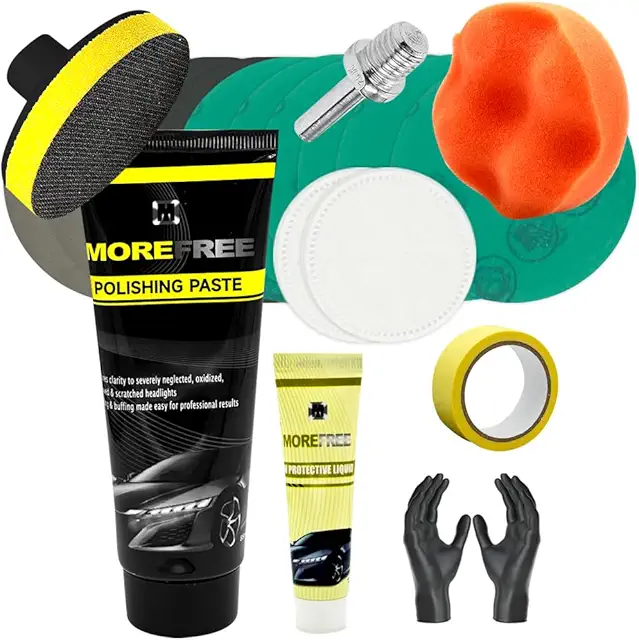 Kit Pulir Faros Coche - Restaurador Faros Turbios y Amarillentos